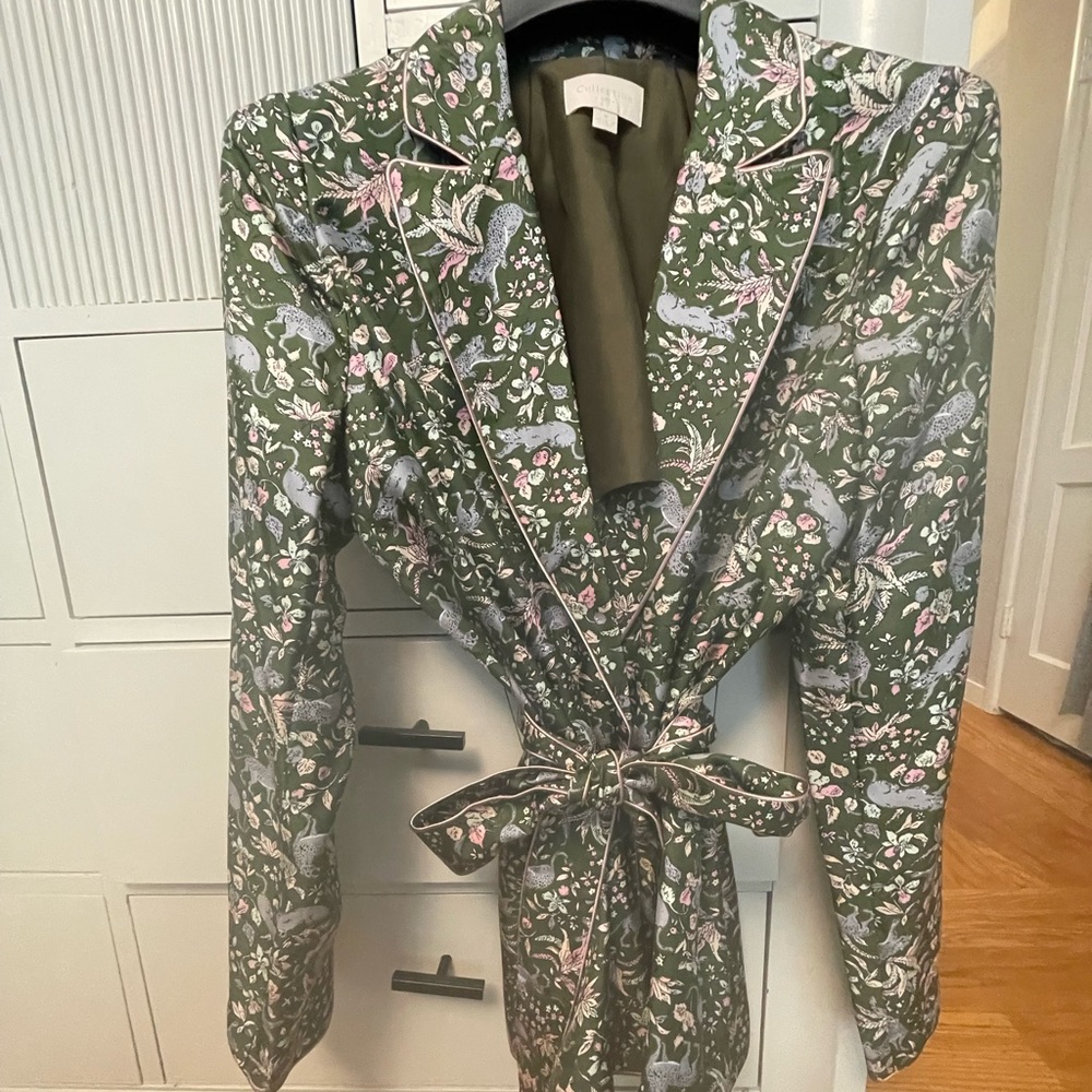 J. Crew silk blazer wrap jacket